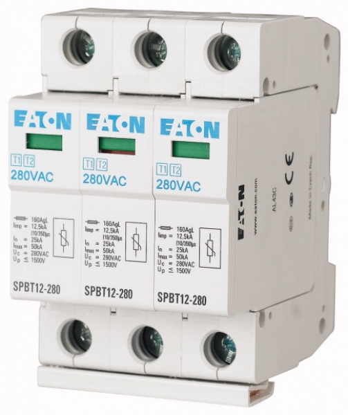 Фото 1: Комплект разрядников Eaton SPBT12-280/3 158330