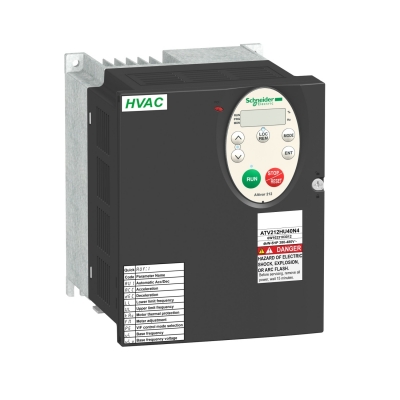 Фото 1: Преобразователь частоты Altivar 212 3 кВт 480В IP21 Schneider Electric ATV212HU30N4