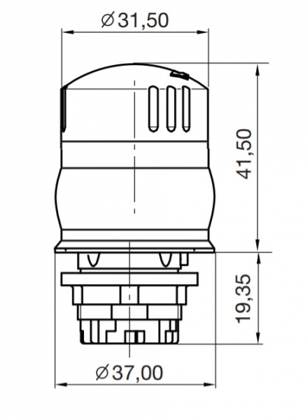 Фото 1: PIT es1.15 operator IP69K Кнопка аварийного отключения Pilz 400104