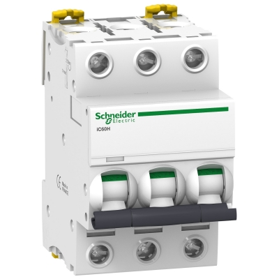 Фото 1: Автоматический выключатель Acti 9 iC60H 3П 32A C Schneider Electric A9F89332