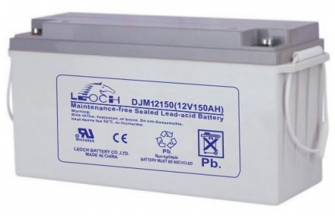 Аккумулятор Leoch DJM 12150, напряжение 12V, емкость 150Ah, 485x170x240 mm