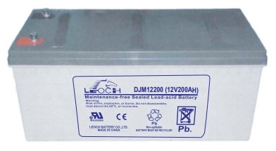 Аккумулятор Leoch DJM 12200, напряжение 12V, емкость 200Ah, 522x240x224 mm