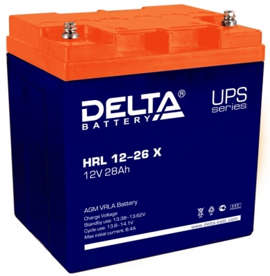 Фото 1: Delta HRL 12-26 X Аккумуляторная батарея 12V 28Ah