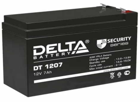 Фото 1: Delta DT 1207 Аккумуляторная батарея 12V 7Ah