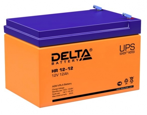 Фото 1: Delta HR 12-12 Аккумуляторная батарея 12V 12Ah