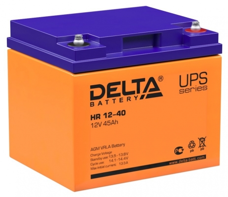 Фото 1: Delta HR 12-40 Аккумуляторная батарея 12V 45Ah