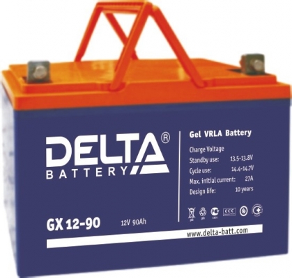 Фото 1: Delta GX 12-90 Аккумуляторная батарея 12V 90Ah