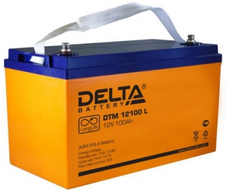 Фото 1: Аккумуляторная батарея 12V 100Ah Delta DTM 12100 L