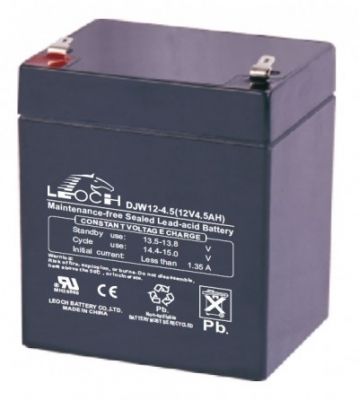 Аккумулятор Leoch DJW 12-4.5, напряжение 12V, емкость 4.5Ah, 90x70x101 mm