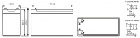 Аккумулятор General Security GSL 9-12 - фото 3
