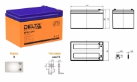 Delta DTM 1212 Аккумуляторная батарея 12V 12Ah - фото 2