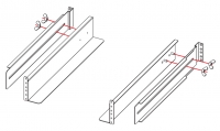 Крепление для установки ИБП Delta 1-11 kVA в стойку 3915100011