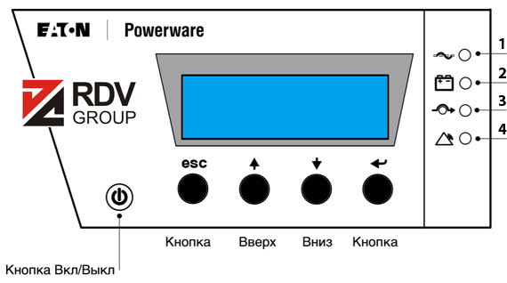 Eaton 9130 3000 Tower ЖК дисплей с поддержкой русского языка